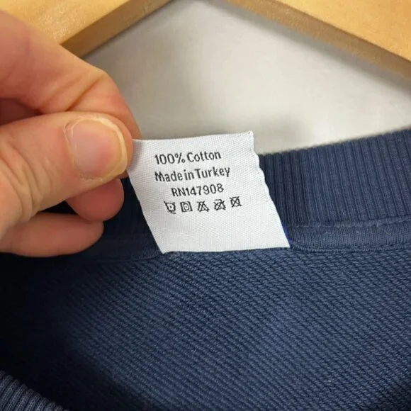 Outdoor Voices Doing Things Oversized Navy Sweatshirt Size Medium Women's - Picture 5 of 5